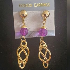 Twist Dropping Earrings.🌴